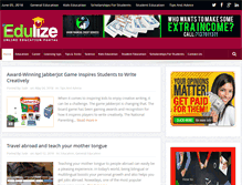 Tablet Screenshot of edulize.com